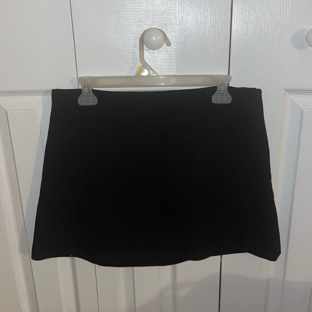 Zara Black A-line mini skirt